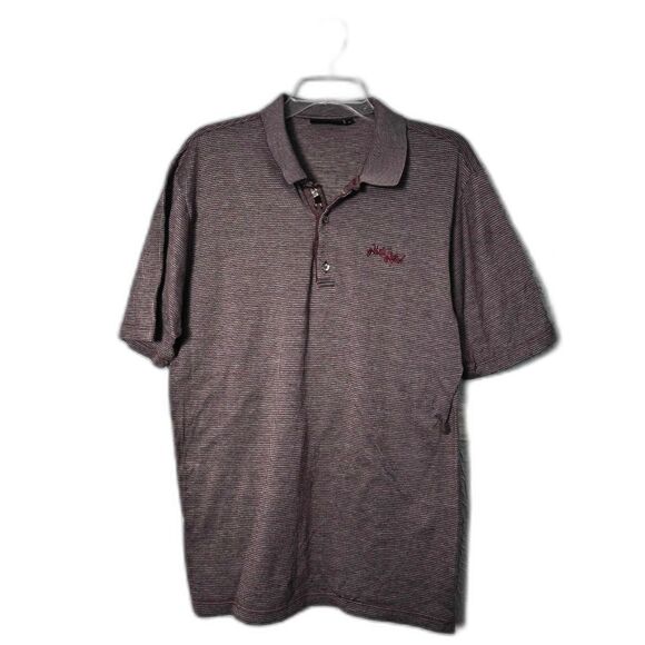 Bobby Jones Other - Bobby Jones Mens Performance Golf Polo Shirt Maroon Textured Short Sleeve Size L